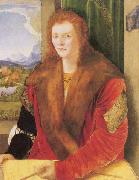 Portra eines Unbekannten mit roter Schaube Albrecht Durer